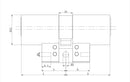 KA8 MODULAR Rund Ø: 22 mm- Doppelzylinder
