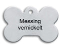 Kleintieranänger Knochen, Vernickelt  38x26mm (médailles Laiton petit animaux)