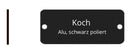 Koch 45x19mm aluminium anodisé noir