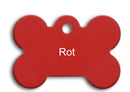 Kleintieranänger Knochen Rot, Alu elox  38x26mm 10 Stück/ 10 pièce (médailles rouge petit animaux)