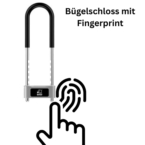 Bügelschloss mit Fingerprint