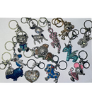 Porte-clés divers "paillettes" lot de 12 pièces