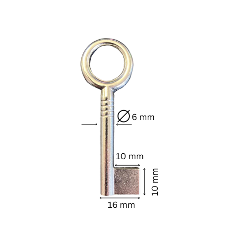 Clé de meuble percée 206 3 pièces (3 pièce)