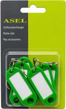 AS-SB-R10/10 - Schlüsselanhänger GRÜN (10 Stück)
