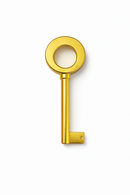 MS10-M- 30 MM Möbel-Schlüsselrohling MESSING ( 3 Stück )