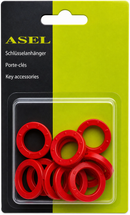 AS-SB-15/10 - Kennringe Ø 25 mm ROT (10 Stück)