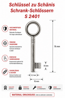 S-2401 zu Schänis Schrank-Schlössern (3 STÜCK)