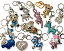 Diverse Schlüsselanhänger "Glitzer" Set 12 STÜCK