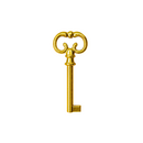 MS26-M- 40 MM Möbel-Schlüsselrohling MESSING ( 3 Stück )