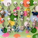 Diverse Schlüsselanhänger "Glitzer" Set 12 STÜCK