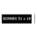 Sonnex 51×19x1 mm, glänzend, ( 25 Stück )