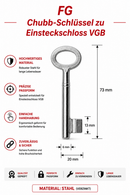 FG Chubb zu Einsteckschloss VGB (3 STÜCK)
