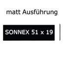 SONNEX 51X19 x1 mm Aluminium schwarz matt