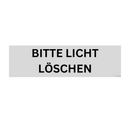 BITTE LICHT LÖSCHEN