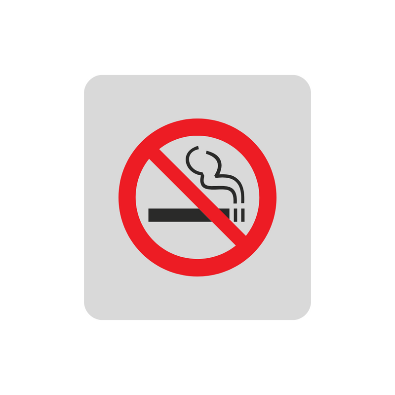 Hinweisschilder mit Symbol Rauchen verboten