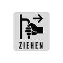 Hinweisschilder mit Symbol Ziehen