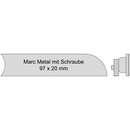 Marc Metal Alu 97 x 20 mm, mit Schraube, A17S