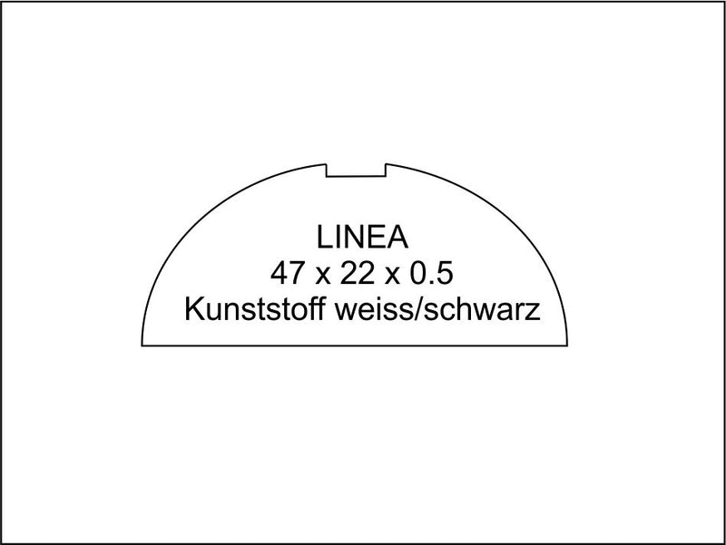 Linea 47 x 22 x 0,5 mm, A25