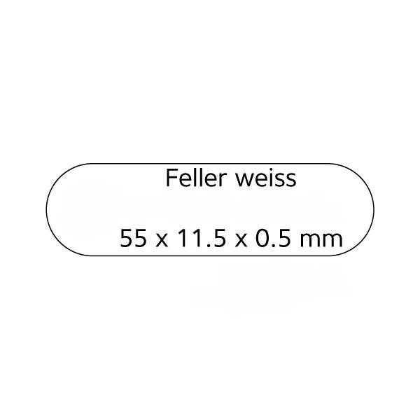 Sonnerie-Schild Feller 55 x 11,5 x 0,5 mm, ohne Symbol, A26