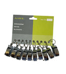 AS-112.10/ Gürtelclip, Ø 28 mm, Metall vernickelt, VE mit 10 Stück