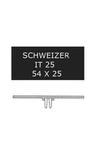Schweizer IT 25 Schwarz, 54 x 25 mm, A24S