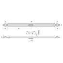 Serrure à pêne blindé marron / boulon blindé de brun