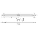 Serrure à pêne dormant blindé PR 800 ZA IROX (exécution en acier inoxydable)