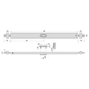PR 900 ZA IROX (Edelstahldesign) Panzer-Riegelschloss