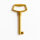 MS23 40 MM Möbel-Schlüsselrohling MESSING ( 3 Stück )