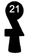 F 110 Chubb-Schlüssel, 3 Stück (3 pièce)