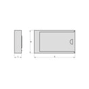 Magnetische Schlüsselbox mit Schiebedeckel SBO 210 98 mm