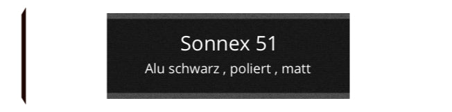 Sonnex 51 Schwarz Matt