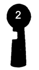 KLC Schlüssel zu Kleinlützel (MSL) Einsteck-Chubb-Schloss