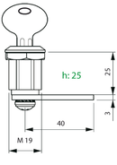 Hebelzylinder/  Vérin à levier 660