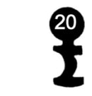 262 HE Heusser-Espagnolette 3 Stück (3 pièce)