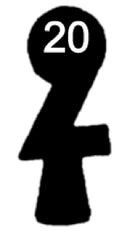 F 95 Chubb-Schlüssel, 3 Stück (3 pièce)