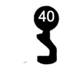 262 HE Heusser-Espagnolette 3 Stück (3 pièce)