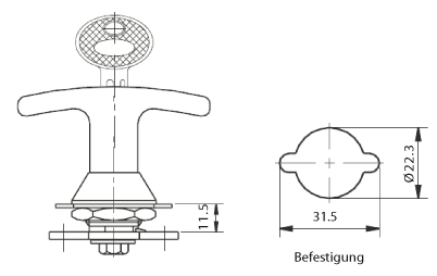Hebelzylinder mit Griff 350 / Serrures avec poignée 350