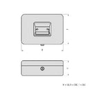 GK 14 Geldkassette  Rot