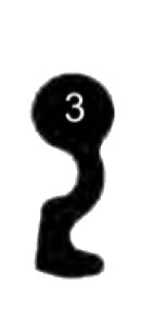 NEMEF Schlüssel zu Einsteck-Schloss, 3 Stück (3 pièce)