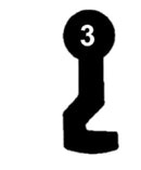 RUFE Schlüssel zu RUF Einsteck-Schloss 3 Stück (3 pièce)