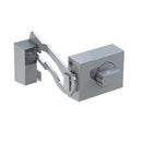KS 500 - Kastenzusatzschloss  mit Sperrbügel, silberfarben