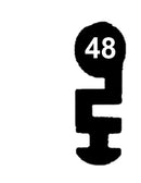 M 66 System MAIER - 66 Schlüssel zu deutschem Einsteckschloss, 3 Stück (3 pièce)