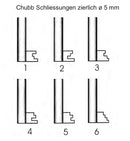 263 Möbelschlüssel Rundring gebohrt, Chubb, 3 Stück (3 pièce)