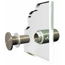 Distanzhalter für Schilderbefestigung Schraubbar Rund Vernickelt