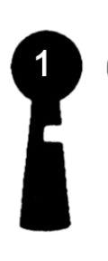 FG Chubb-Schlüssel zu Einsteckschloss VGB, 3 Stück (3 pièce)