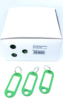 AS-R10.100.05/Schlüsselanhänger Grün  mit Loch und Ring, VE mit 100 Stück