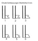 261,5 Möbelschlüssel Rundring gebohrt, Chubb, 3 Stück (3 pièce)