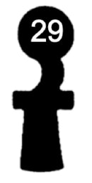 F 95 Chubb-Schlüssel, 3 Stück (3 pièce)