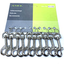 AS-K 94.10/ Karabinerhaken vernickelt, 50 mm, Display mit 10 Stück